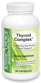 Thyroid Complex helps maintain weight, energy, and good sleep